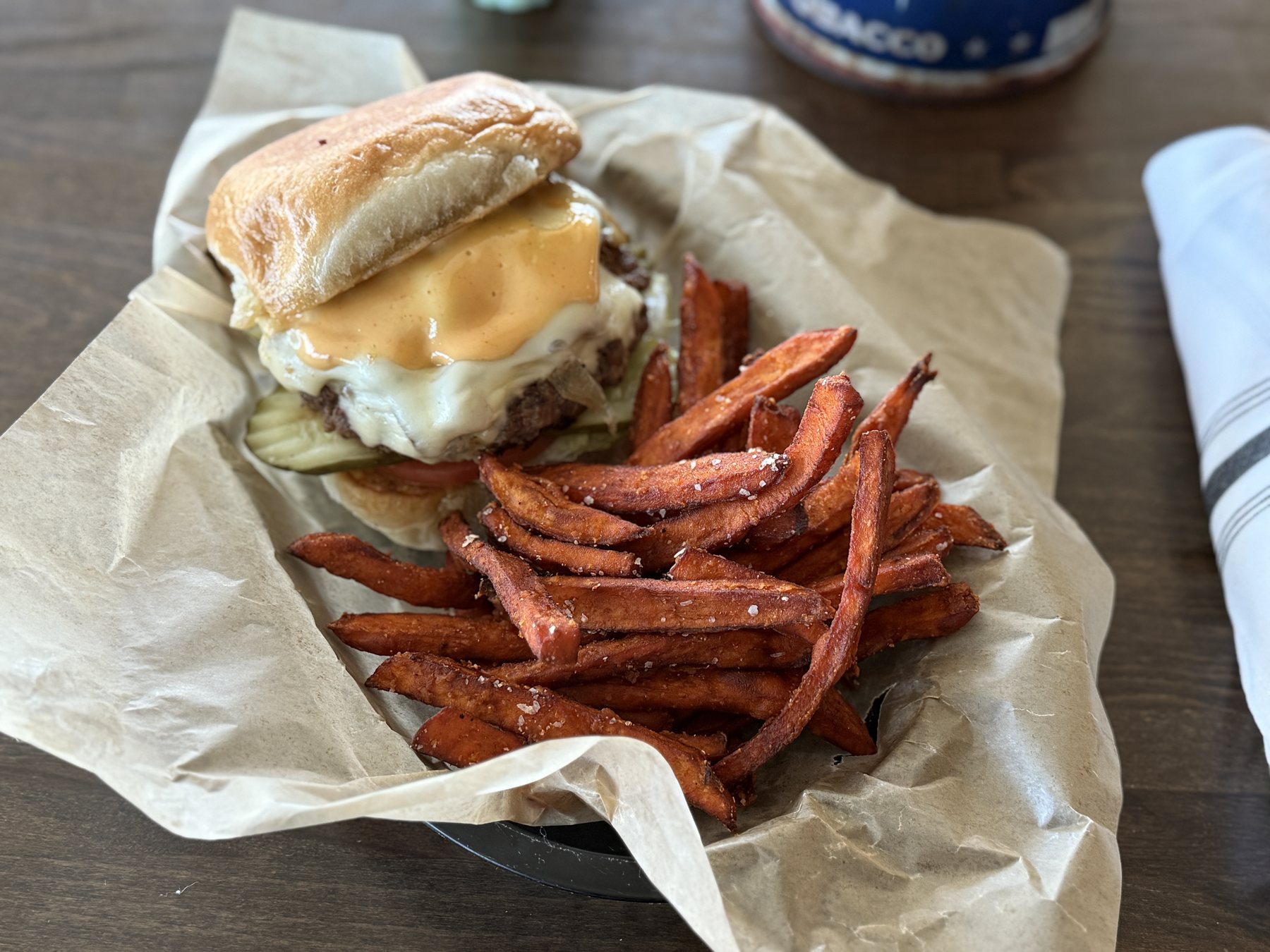 Breakfast Burger at JD’s Hamburgers
