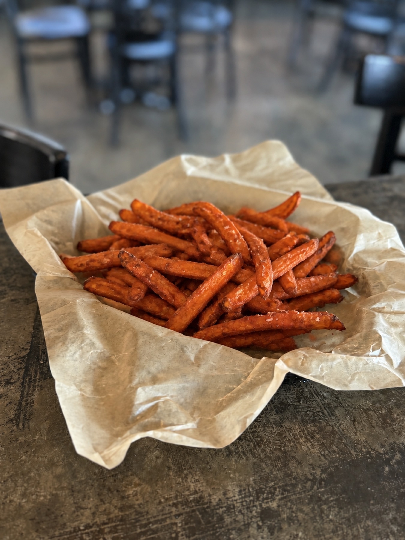 Sweet Potato Fry Basket at JD’s Hamburgers