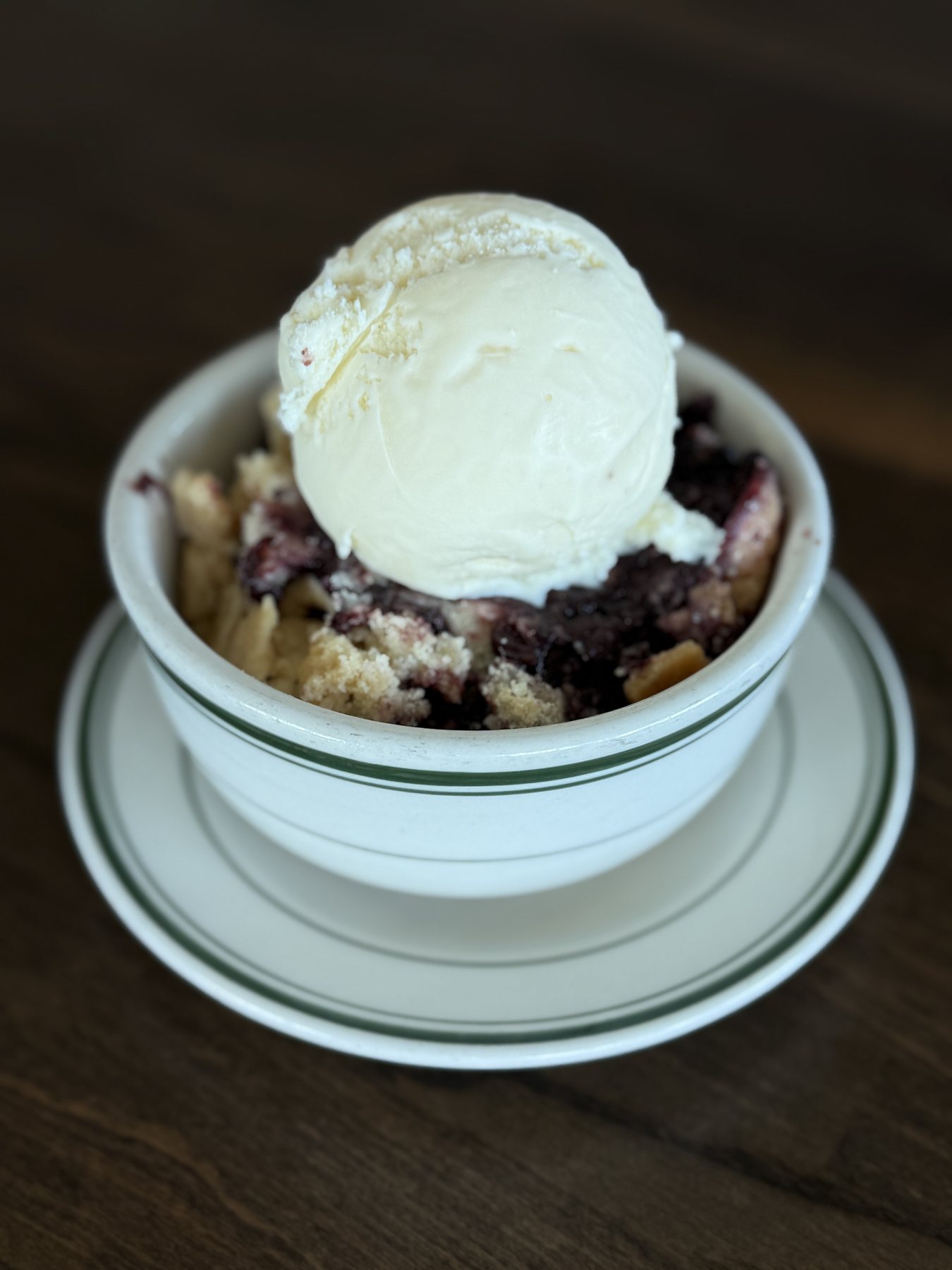 Jessie’s Blackberry Cobbler at JD’s Hamburgers