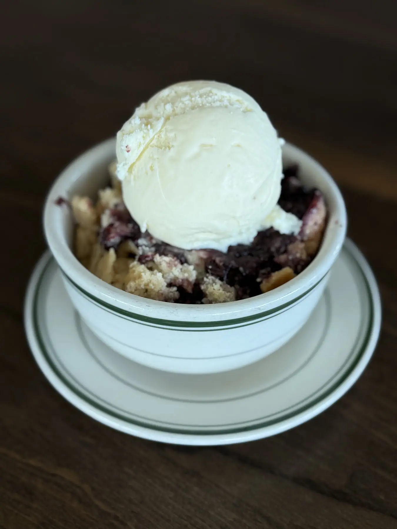 Jessies Blackberry Cobbler at JD's Hamburgers